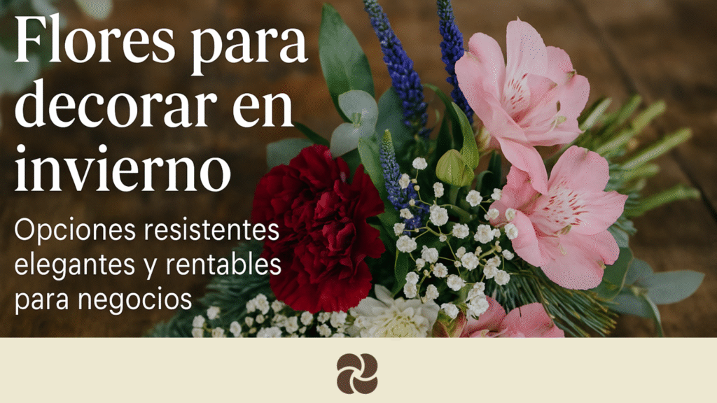 Arreglo floral con flores frescas perfectas para el invierno